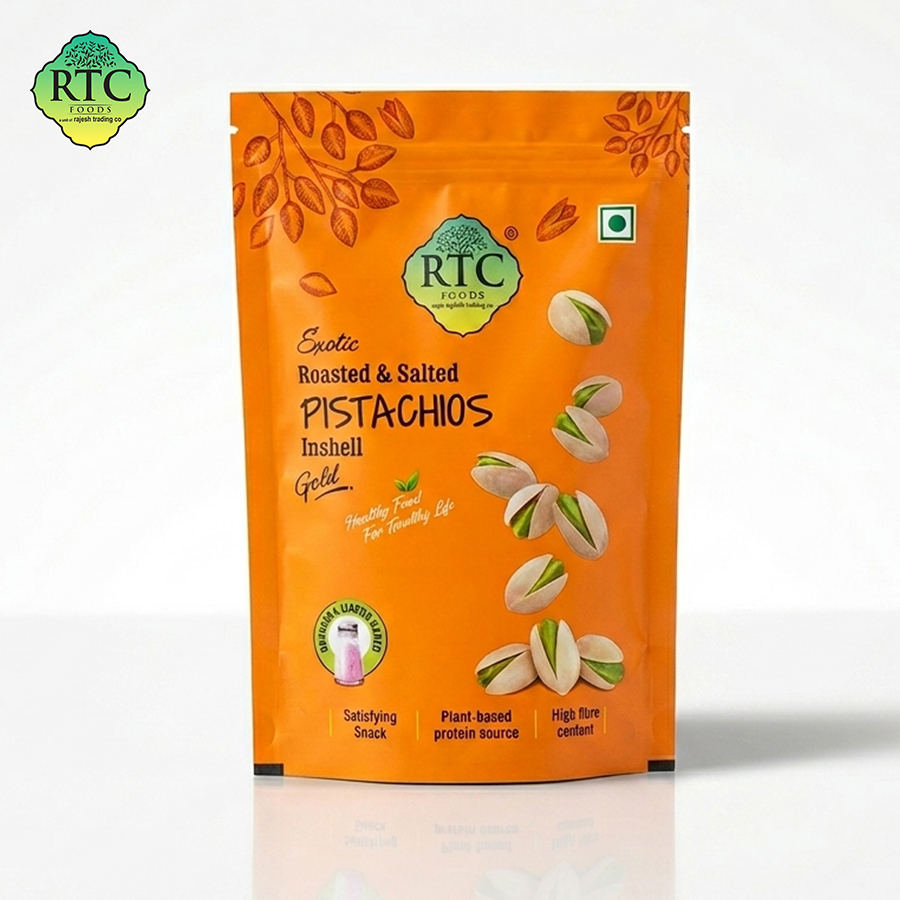 Exotic PISTACHIOS inshell roasted & salted (Gold)