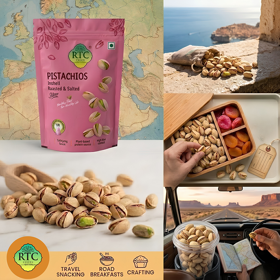 PISTACHIOS inshell roasted & salted (silver) pink packet - Image 5
